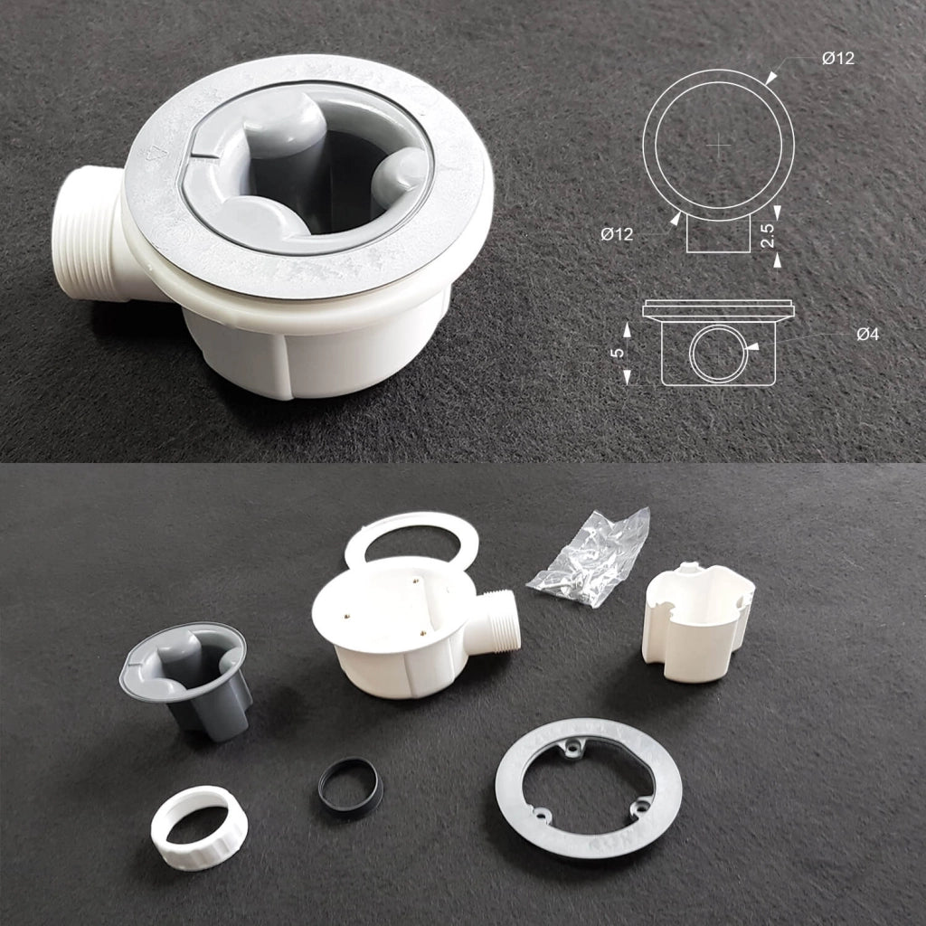 Piatto Doccia in Pietra 70x160 cm Pedrinelli Ardesia Stone Side Grigio