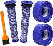Adatto per Dyson V8 aspirapolveri, sostituzione Adatto per V8 Absolute Animal Adatto per V7 Absolute Motorhead Animal aspirapolveri, 2 filtri HEPA, 2 filtri di pre-filtro