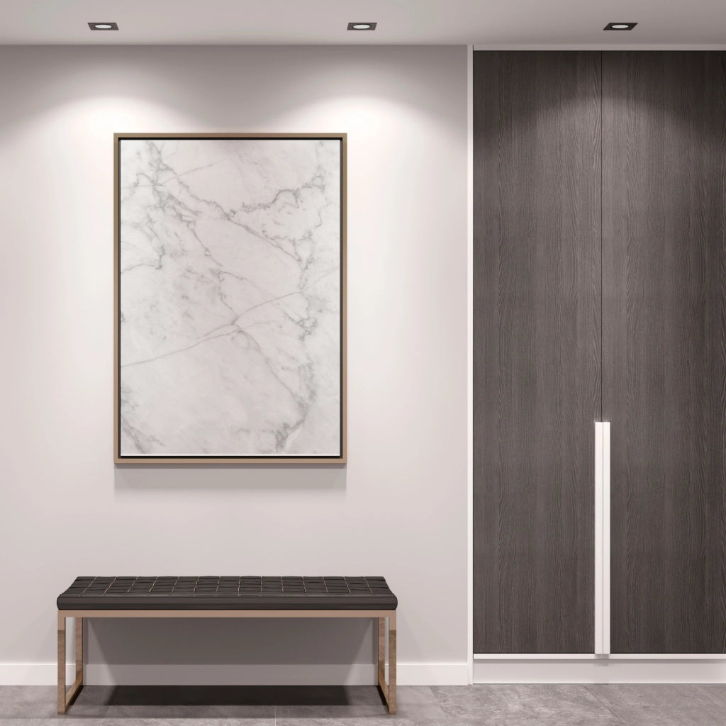 Faretto incasso quadrato nero orientabile MR16 Polux OPIN