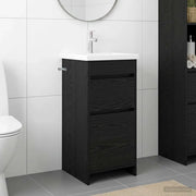 Mobile da bagno con lavabo Rovere Nero 42 x 40 x 84,5 cm 890721