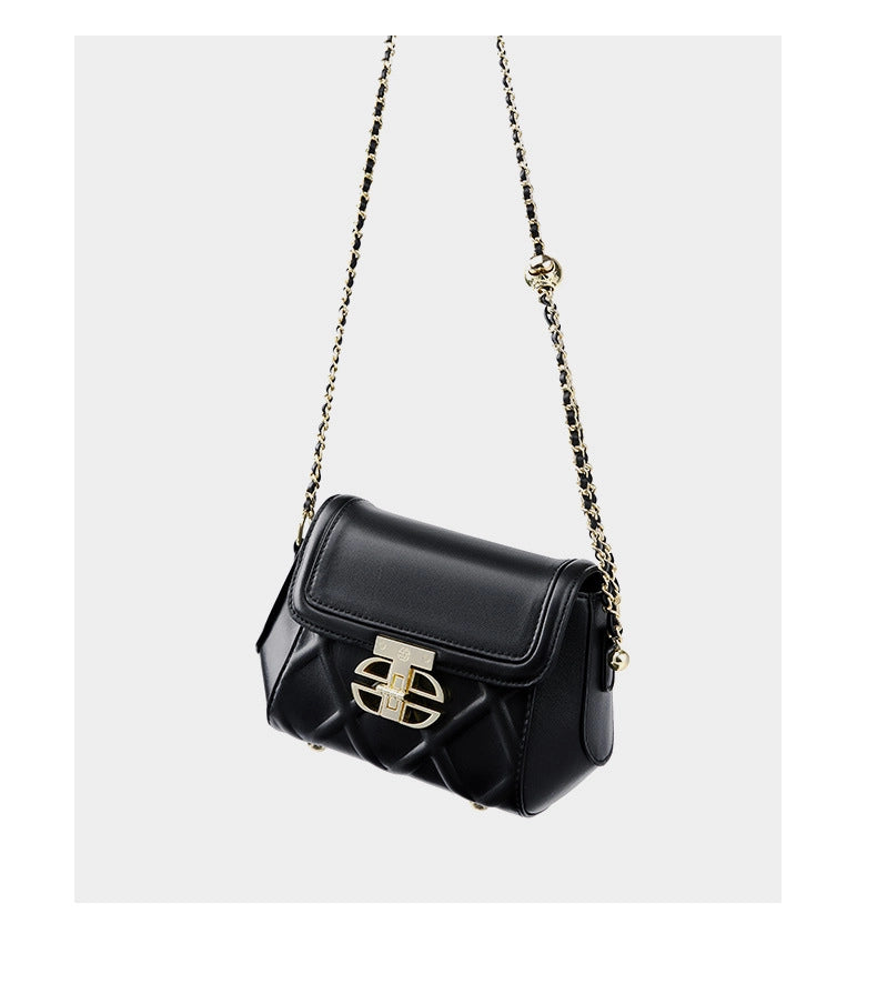 Borsa a tracolla da donna in vera pelle, modello tote, alla moda, modello hobo, nera.