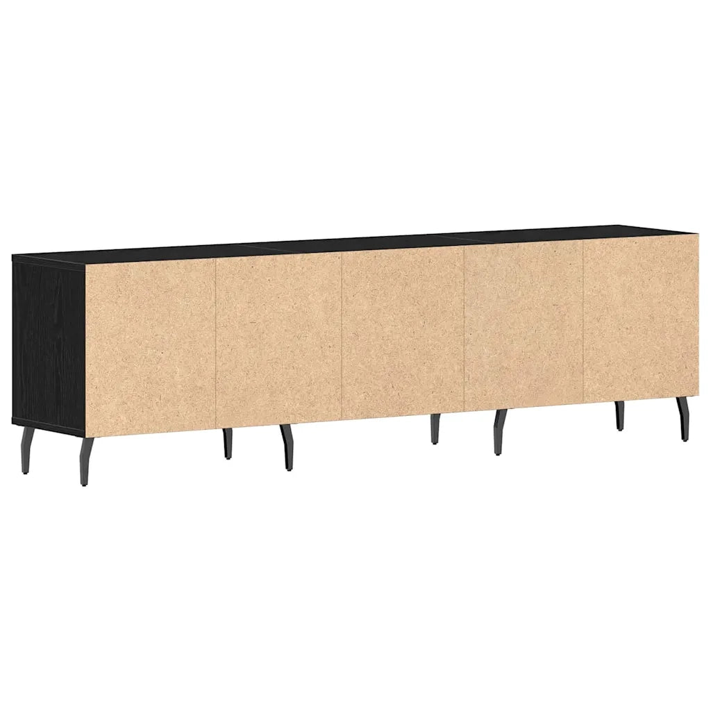 Mobile TV Rovere Nero 150 x 30 x 44,5 cm Legno multistrato 862879