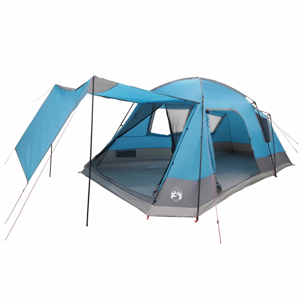 Tenda Capanna con tetto Blu 12-Persone Poliestere e Acciaio 42028572