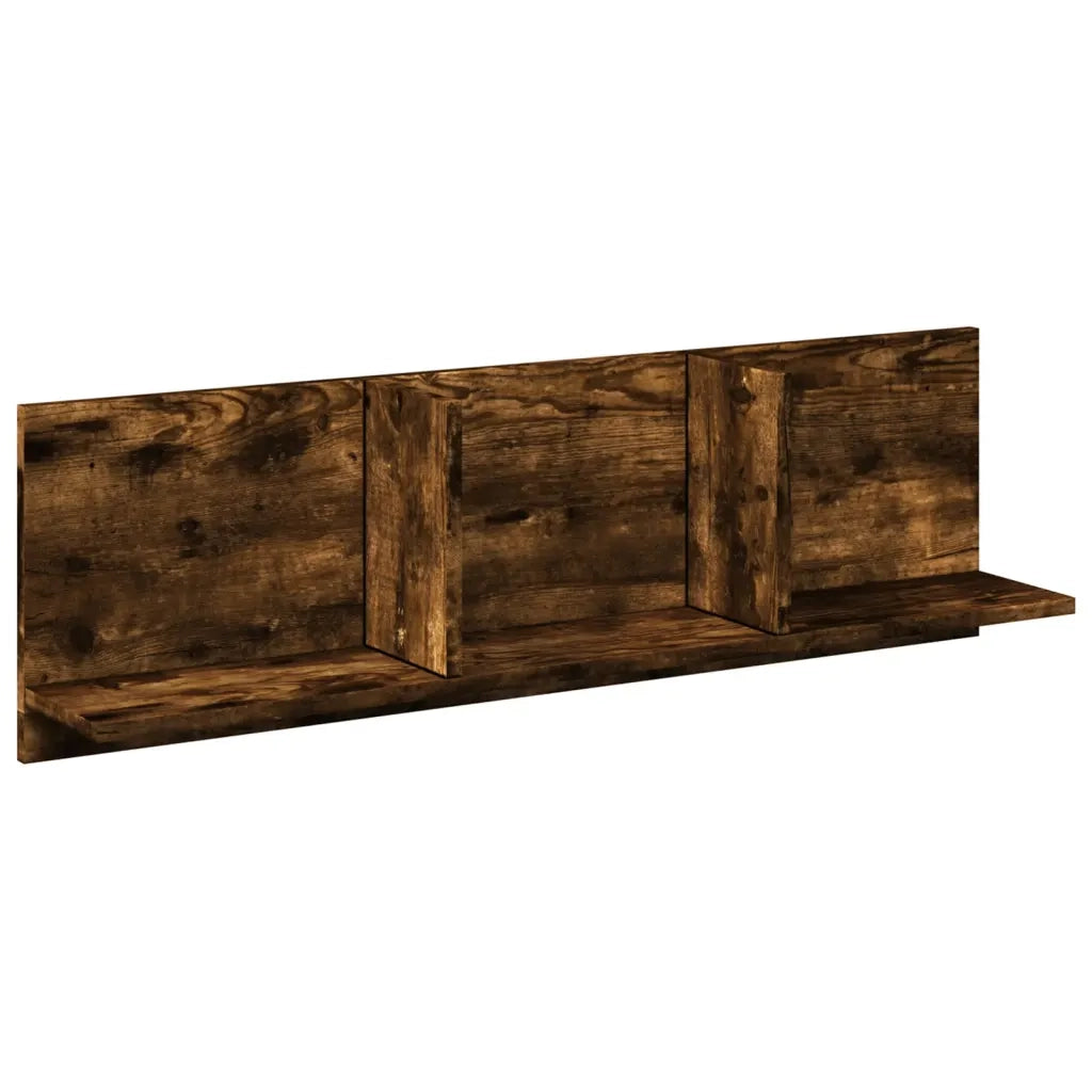 Mobile a Parete 100x16,5x30 cm Rovere Fumo in Truciolato