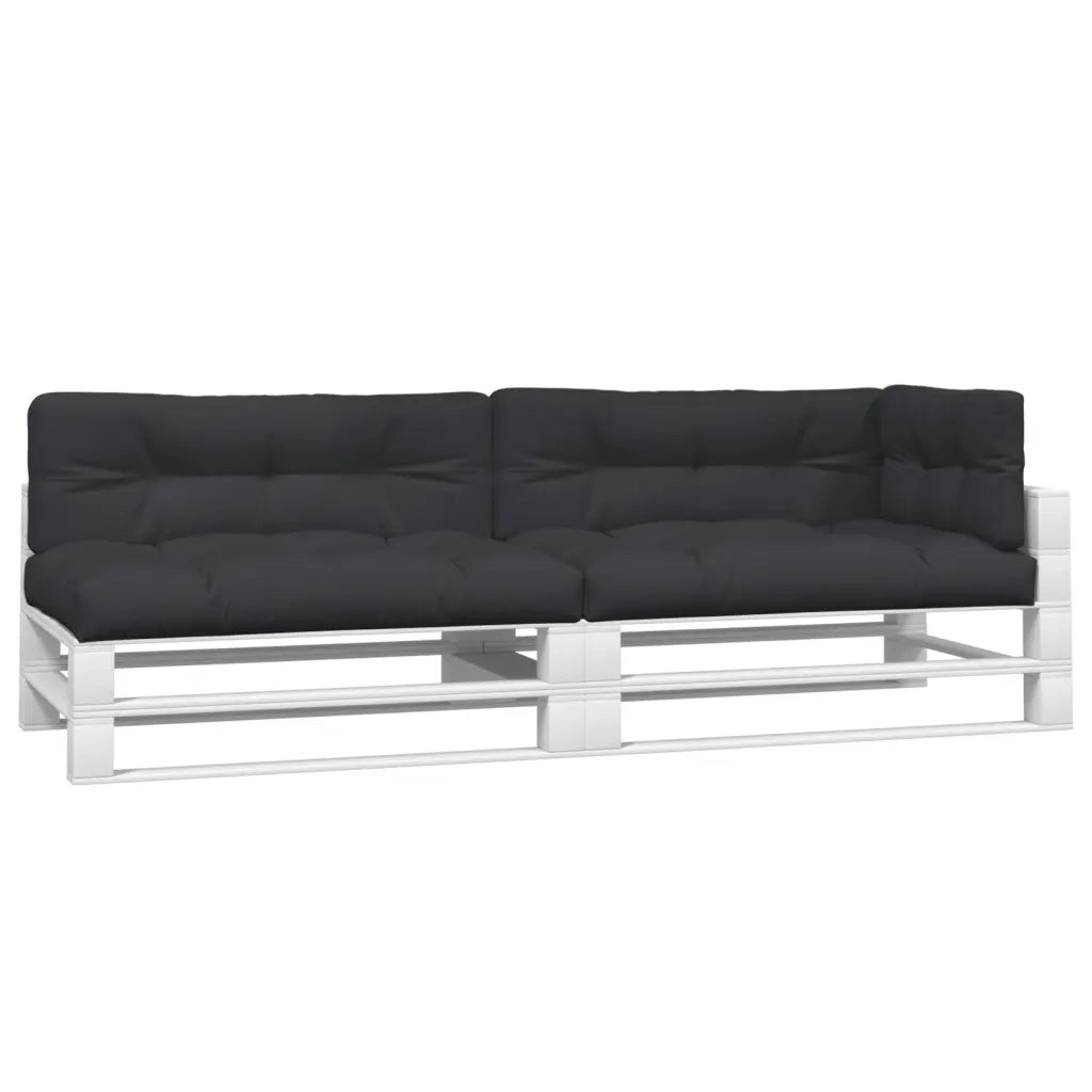 Cuscini per Pallet 5 pz Neri in Tessuto 360784