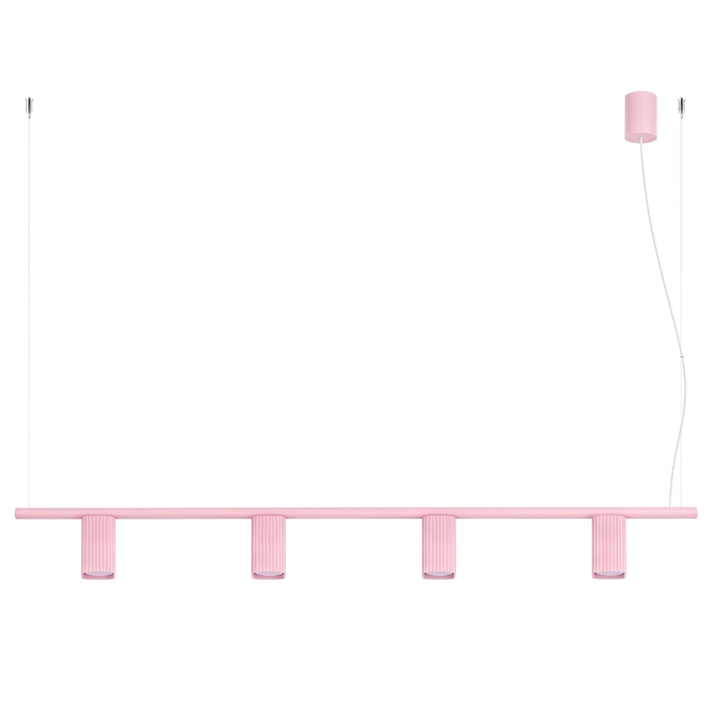 Lampadario RAYO 4 rosa