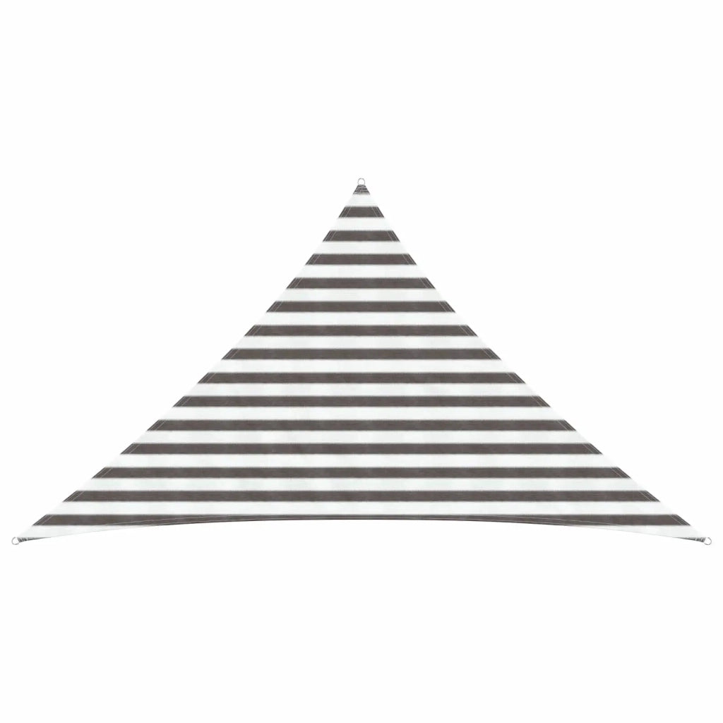 Telo Ombra-Vela Ombreggiante-Parasole a Vela Grigio chiaro e bianco 2,5 x 2,5 x 3,5 m HDPE