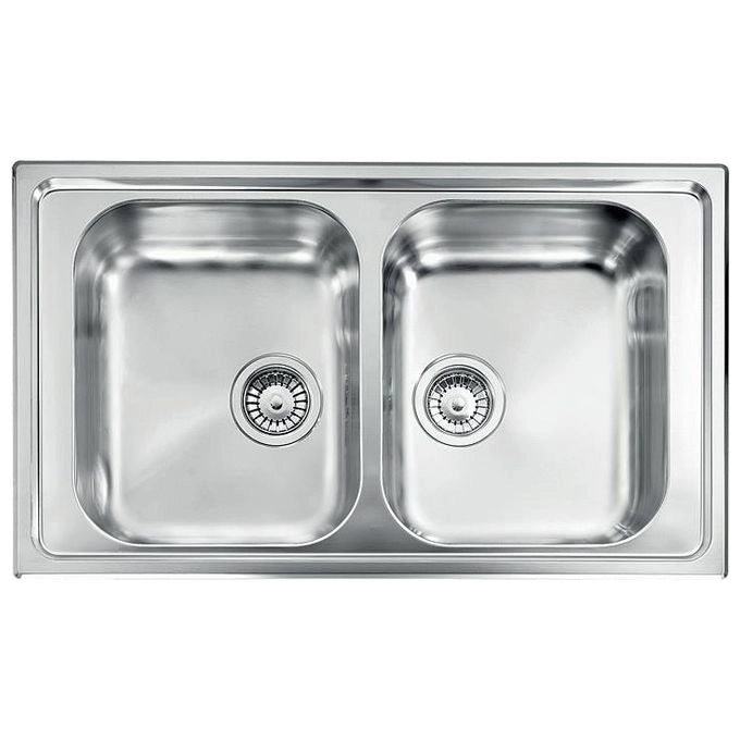CM Zenith 86x50 2V Lavello ad incasso Rettangolare Acciaio inossidabile