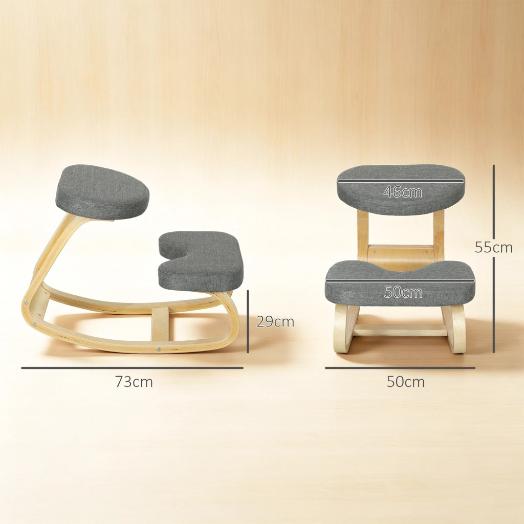 Sedia da ufficio ergonomica ¨C zephmum ¨C legno grigio