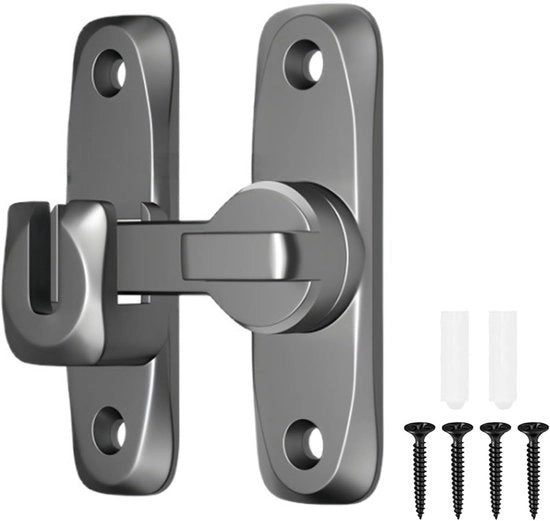 Porta di sicurezza per porte scorrevoli, meccanismo di rotazione 90/180 gradi, ideale per giardino, garage e bagno, design compatto e duraturo