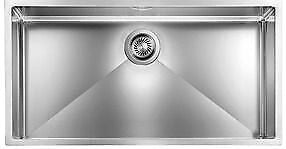 CM 012057.X0.01.2018 Filotop Lavello da Incasso Monovasca in Acciaio Inox AISI 304 18-10 Finitura Satinata Filoraggiata 85 x 45 cm colore Inox