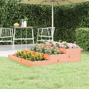 Fioriera-Vaso-Contenitore per Piante 107x107x27 cm in Legno Massello di Douglas