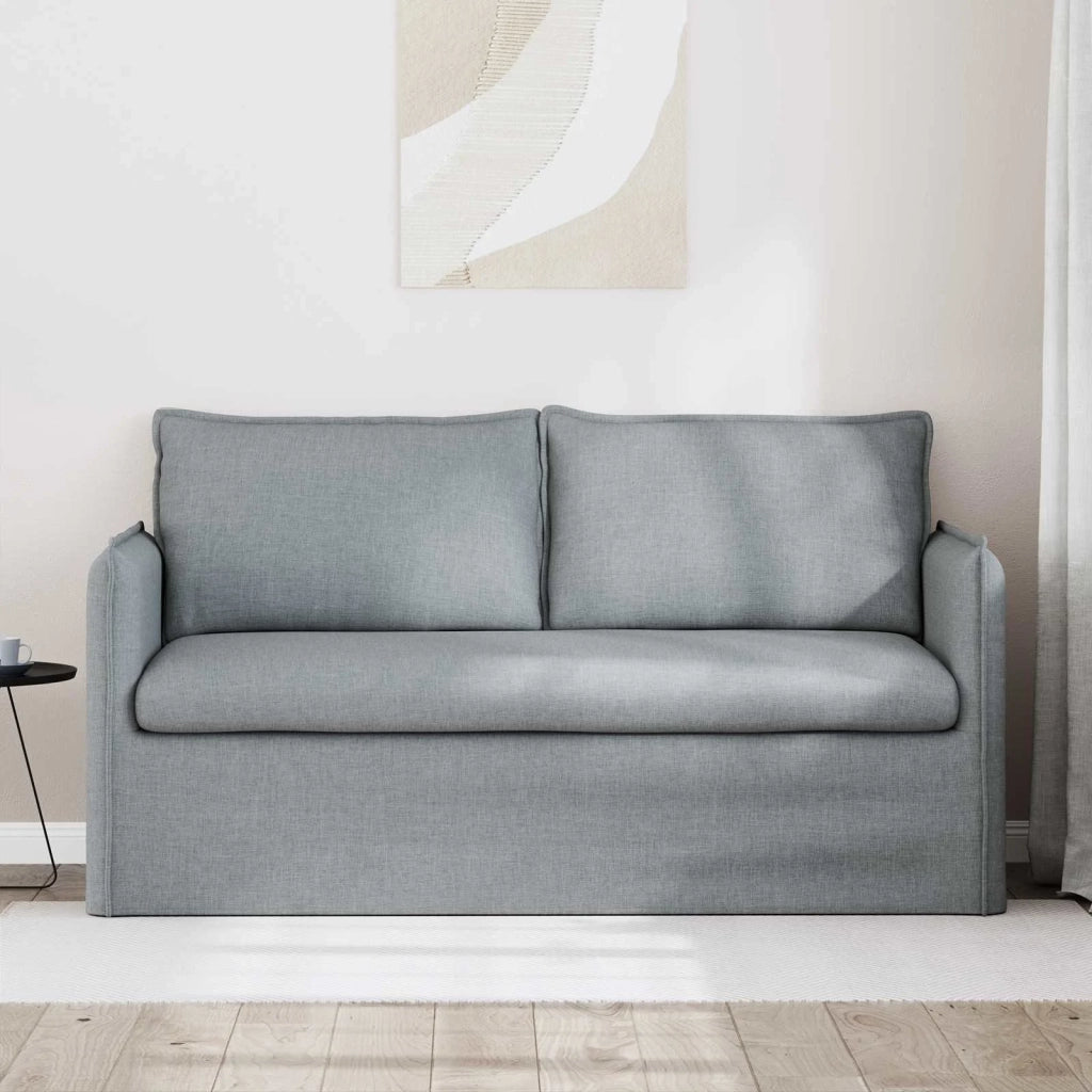 Divano | Divano da soggiorno | Sofa Grigio chiaro 156 x 82 x 85 cm Tessuto