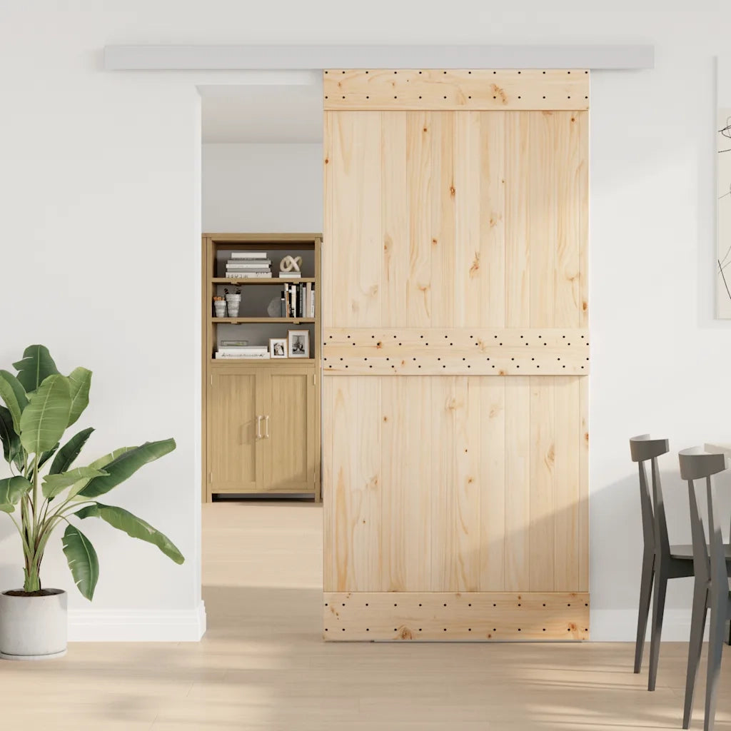 Kit Ferramenta per Porte Scorrevoli 200 cm in Lega di Alluminio