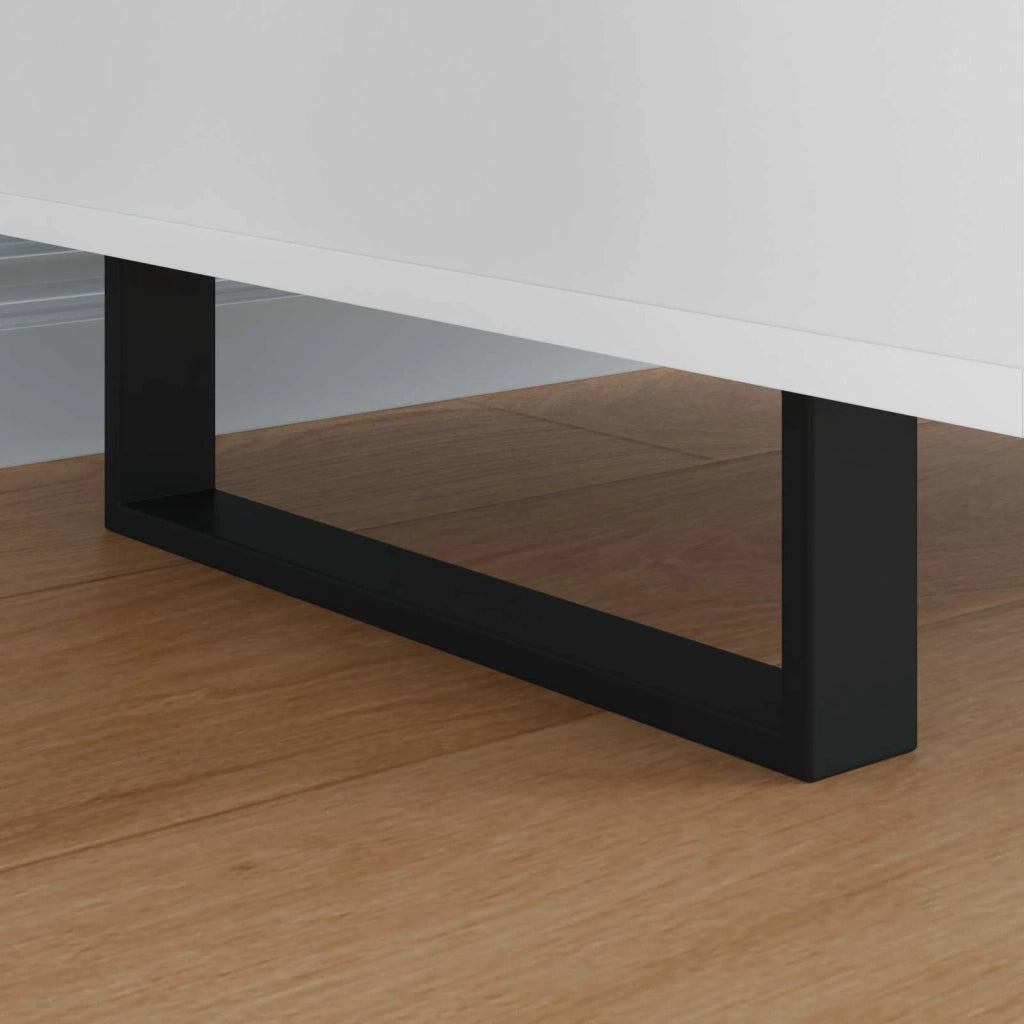 Piedini per mobili 12 pcs Nero 341 x 40,5 x 100 mm Ferro 864809