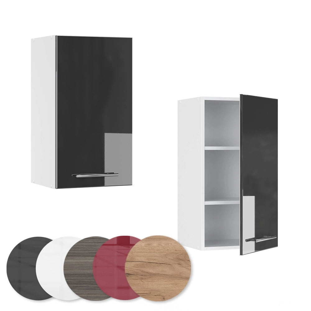 Vicco Pensile da cucina Antracite lucido 40 cm