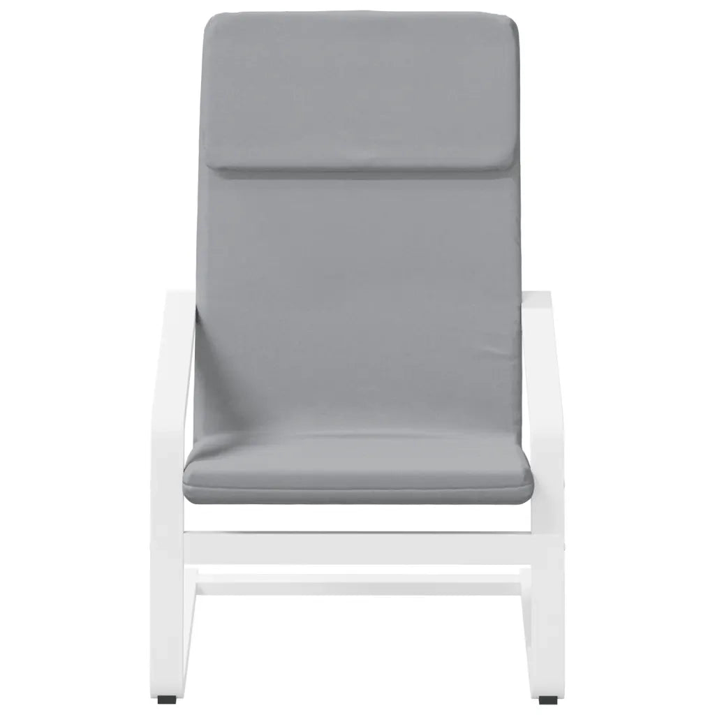 Sedia Relax Grigio Chiaro in Tessuto 351054