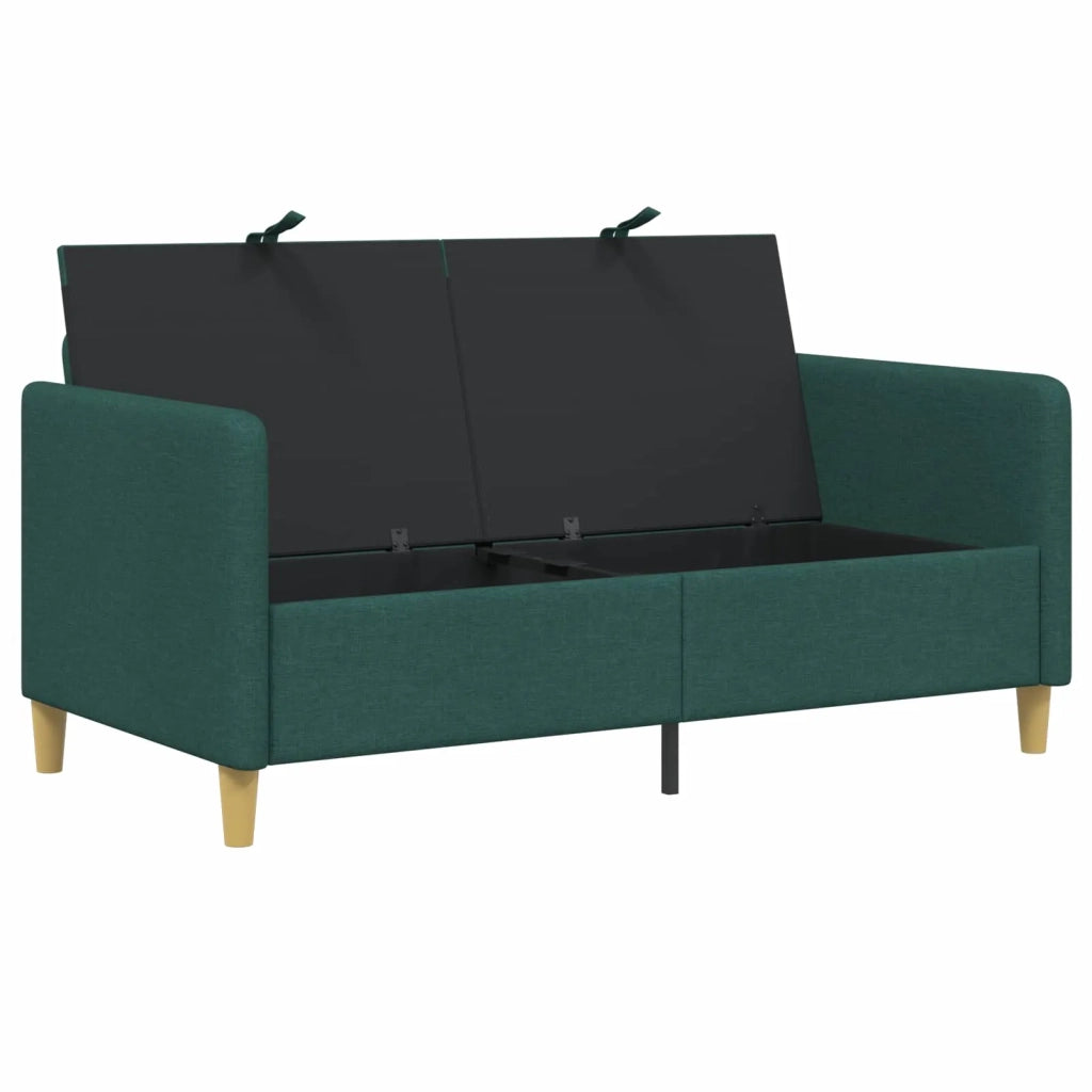 Divano con Storage Verde Scuro 152 x 78 x 87 cm Poliestere 42036924