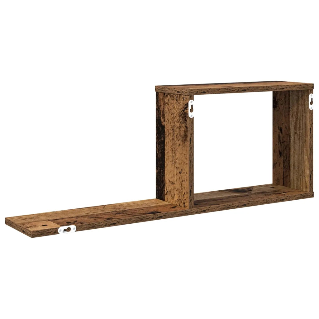 Scaffali flottanti 2 pcs Legno antico 80 x 15 x 30 cm 8012329