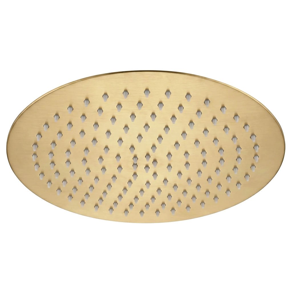 Soffione Doccia Rotondo Rea Js-p014bg 30cm Brush Gold