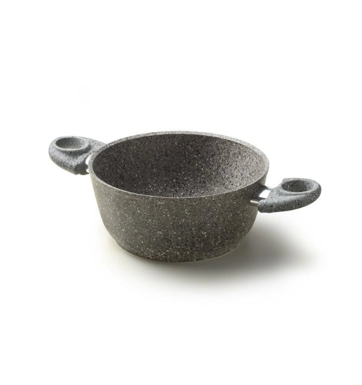 Casseruola Antiaderente con 2 Manici Cuore di Pietra 24 cm Accademia Mugnano