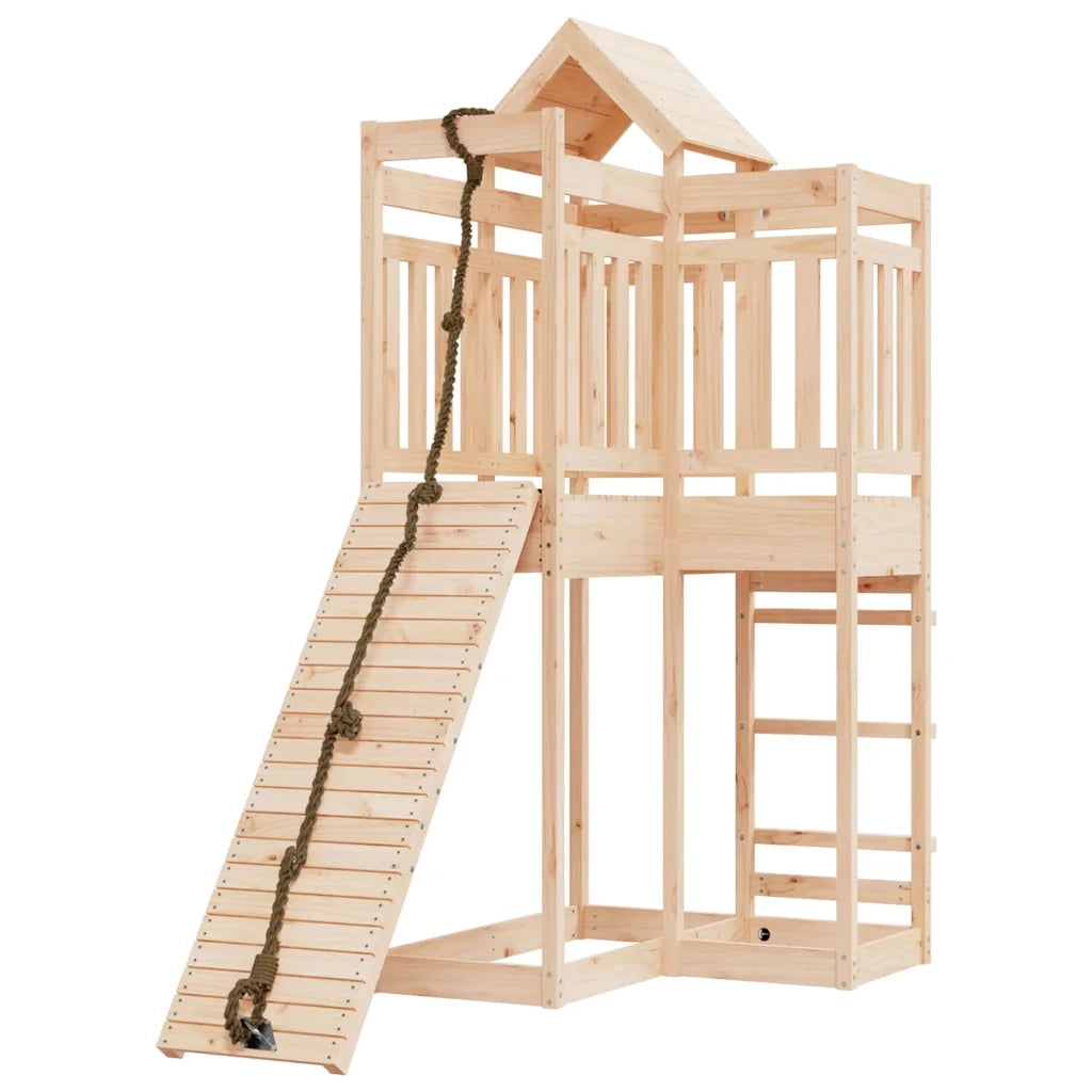 Casetta con Arrampicata in Legno Massello di Pino 3156874