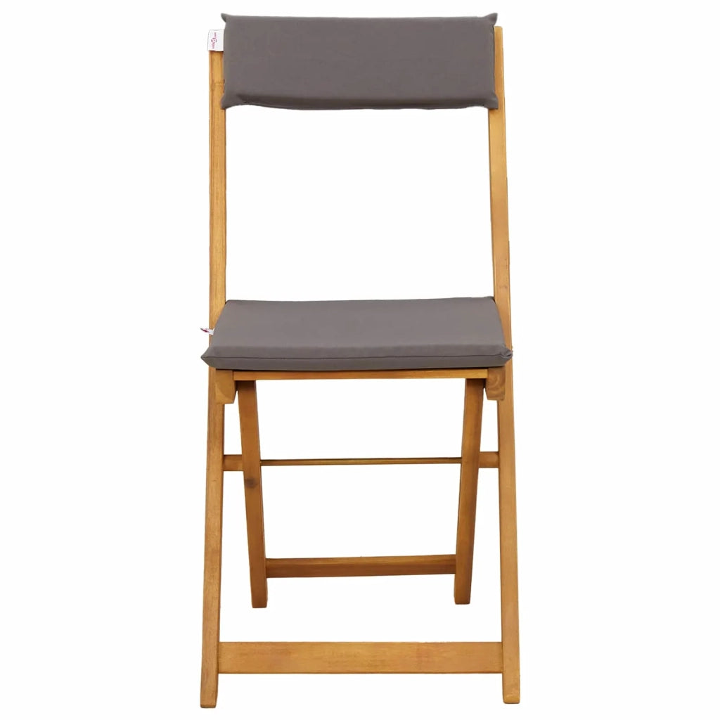 Sedie Bistro da Giardino 4 pcs Grigio Scuro 40 x 53 x 80 cm