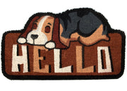 Zerbino Entrata Ingresso Esterno Antiscivolo Cocco Animal Dog Hello