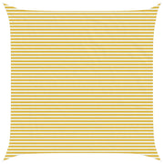 Telo Ombra Giallo e Bianco 6 x 6 m HDPE