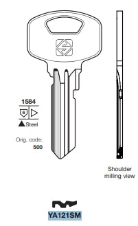 CHIAVI SILCA PROFILO YA121SM ASC- 10,0 pz