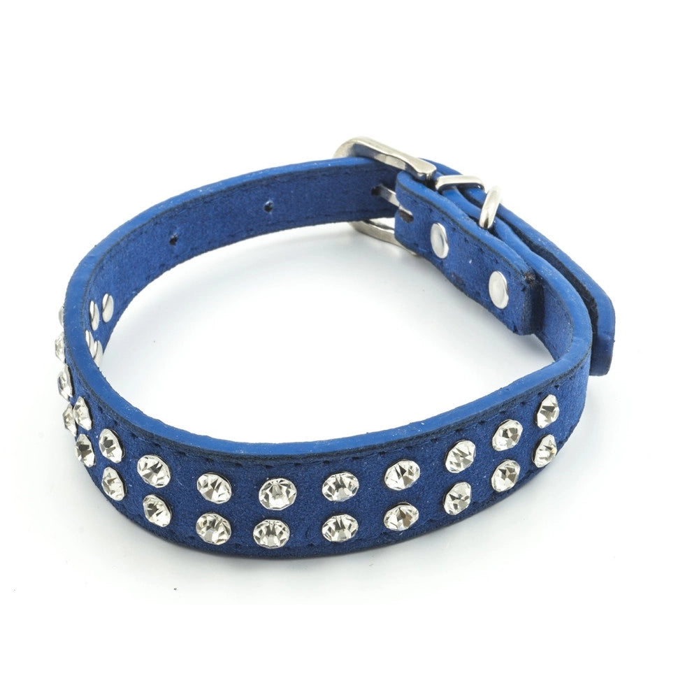 Trade Shop - Collare Per Cane Cani Con Strass E Brillantini Brillantinato Taglia Media -