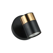 Applique ELICE Italux nero ottone orientabile GU10 35W