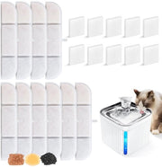 20 filtri per fontaniera per gatti per 2,5 L, 10 filtri a carbone attivo e 10 filtri schiuma per fontaniera per gatti di ricambio per DPWFP6