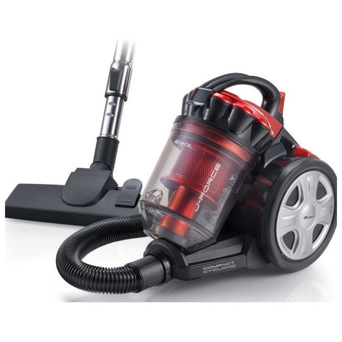 Ariete 2753 J-Force Aspirapolvere a Cilindro Senza Sacco Ciclonico 3 L 700 W Filtro HEPA colore Rosso Nero