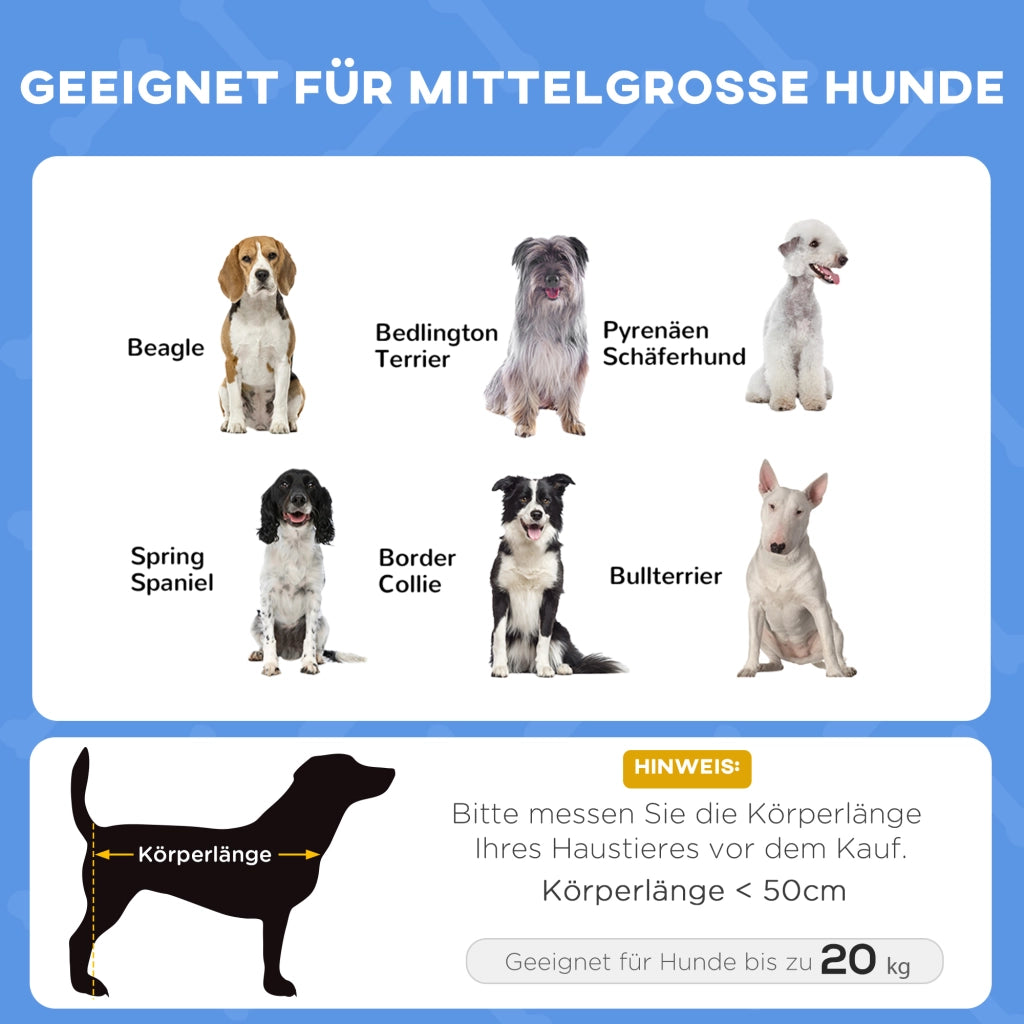 Cuccia con baldacchino per animali domestici ¨C Xylo ¨C Blu, pieghevole, resistente alle intemperie