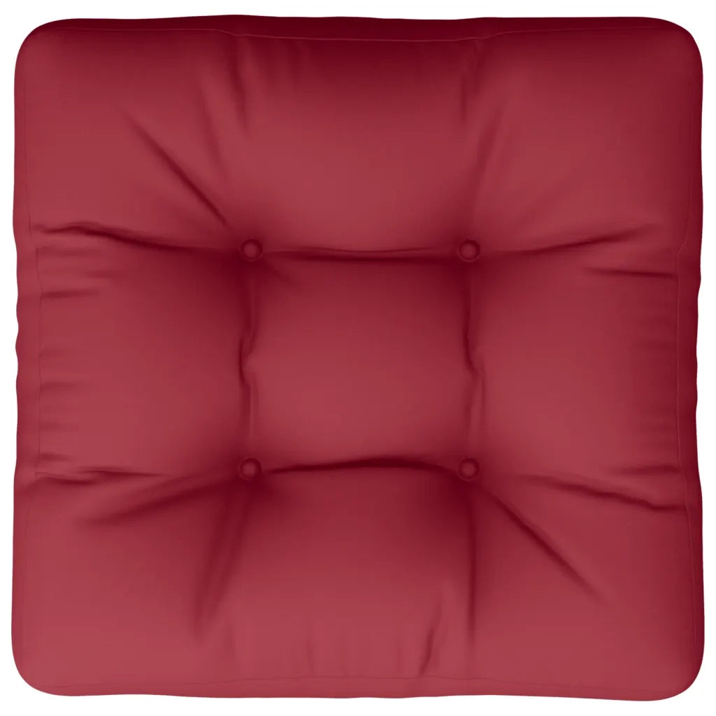 Cuscino per pallet | Cuscini per sedie Rosso Vino 50x50x12 cm in Tessuto