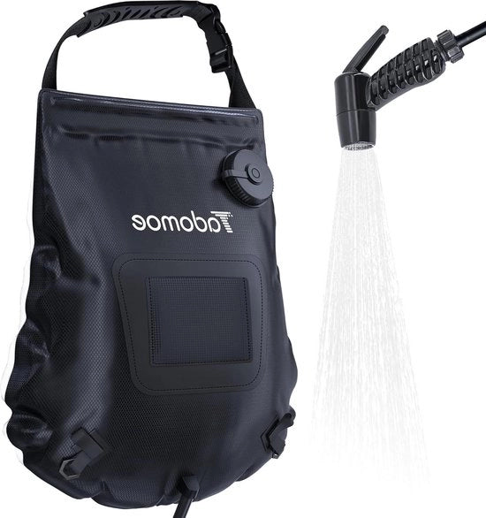 Doccia da campeggio solare da 20 litri con doccia manuale e display temperatura per Survival, Kamperen, Escursioni e Mare