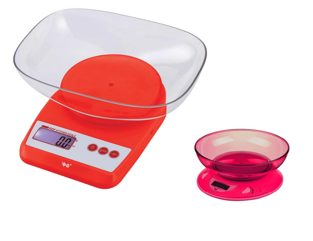 Bilancia da Cucina Digitale con piatto in abs Rossa pure max 5 kg