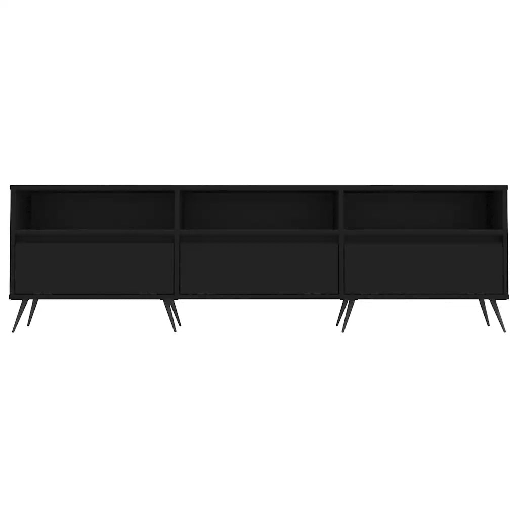 Mobile Porta TV Nero 150x30x44,5 cm in Legno Multistrato 831253