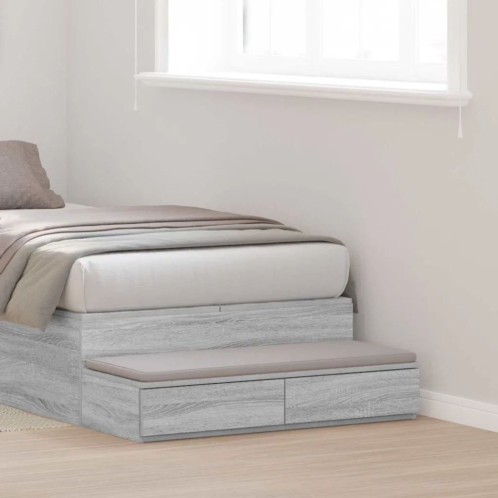 Cassetti per letto Grigio Sonoma 100 x 36,5 x 16,5 cm 866912