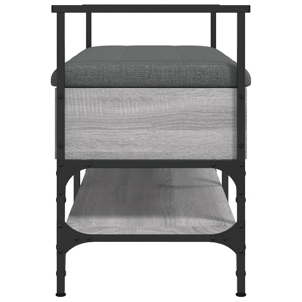 Panca Porta Scarpe-Sgabello-Panca Scarpiera Grigio Sonoma 85,5x42x57,5 cm