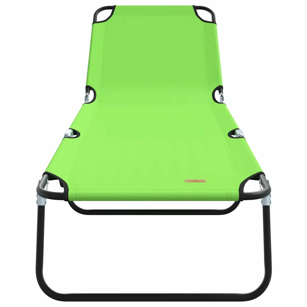 Lettino Prendisole | Sdraio da giardino | Lettino da sole pieghevole Verde 188 x 57 x 86,5 cm