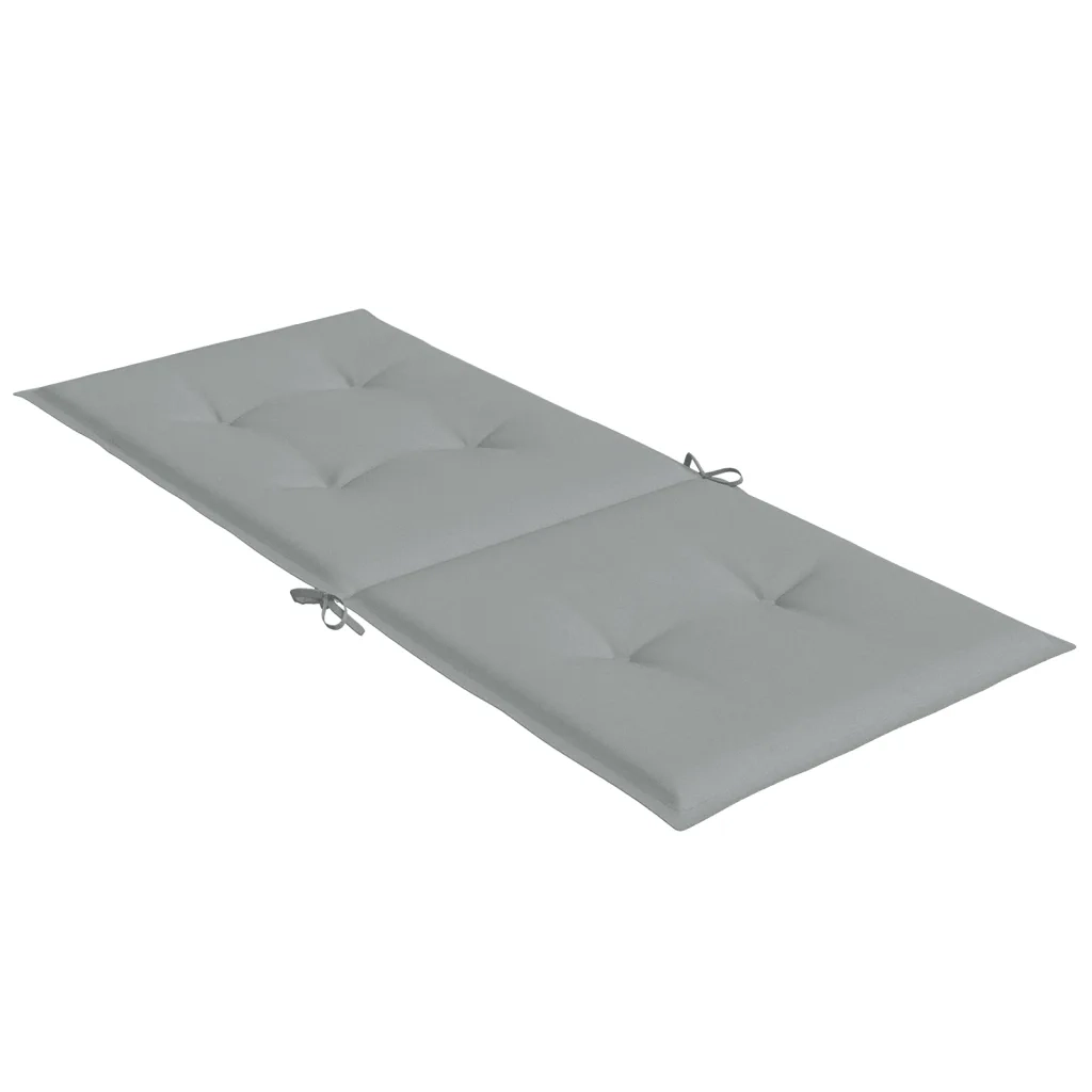 Cuscini Sedia Schiena Alta 4 Grigio Mélange 120x50x4 Tessuto 4002413