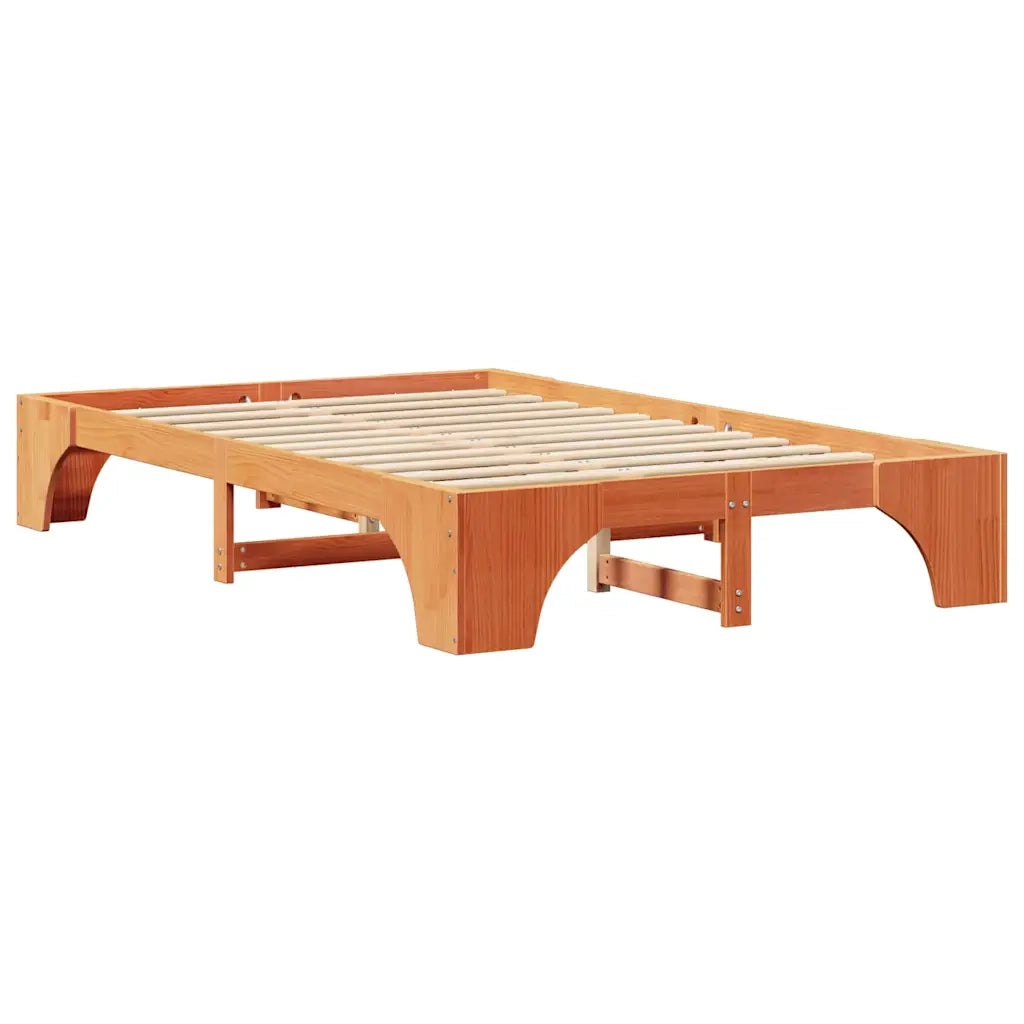 Struttura del letto Marrone cerato 120 x 190 cm Pino massello 872958