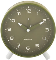 Orologio da Parete per Camera da Letto in Verde Militare - Allarme e Funzione di Risveglio