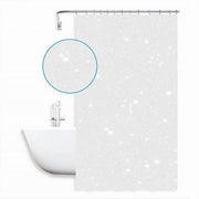 Trade Shop - Tenda Per Doccia Vasca Da Bagno Galassia Bianca 240x200 Cm Con 12 Anelli 87586 -