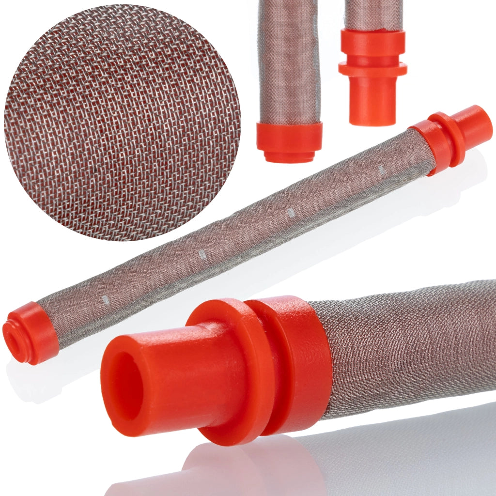 Filtro Rosso 200 Mesh per Spruzzatore Airless di Verniciatura – Compatibile con Graco, Wagner, Airlessco