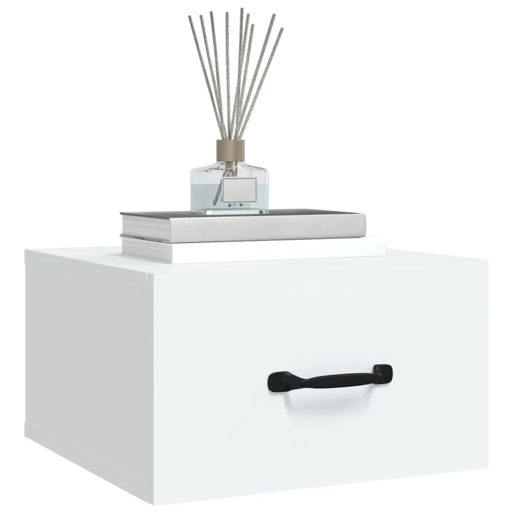 Comodino a Muro Bianco 35x35x20 cm 812852