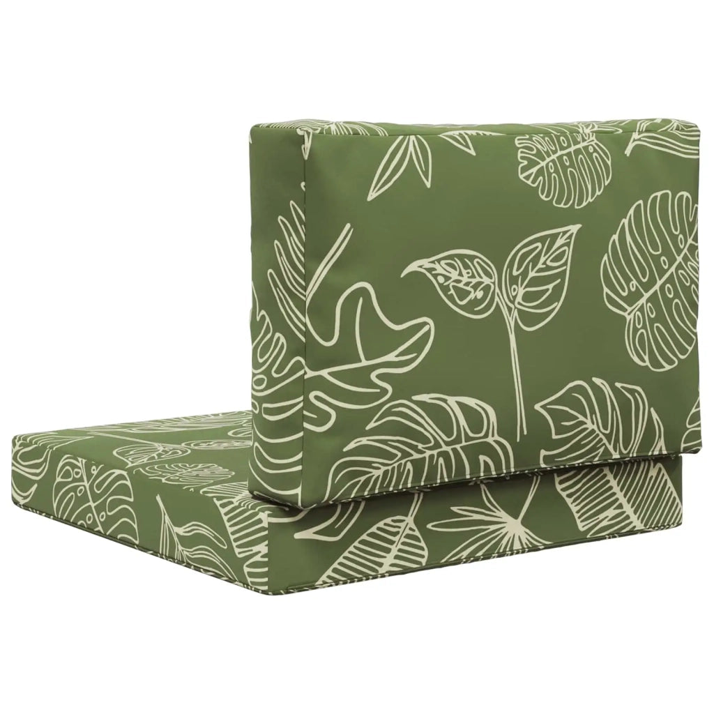 Cuscino per divano da esterno 2 pcs Design a foglia Poliestere