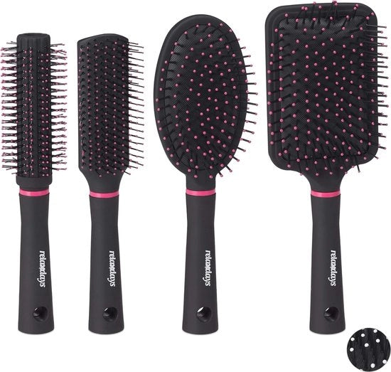 Set di pettini per capelli a forma rotonda per tutti i tipi di capelli - Utile e pratico da portare con sé